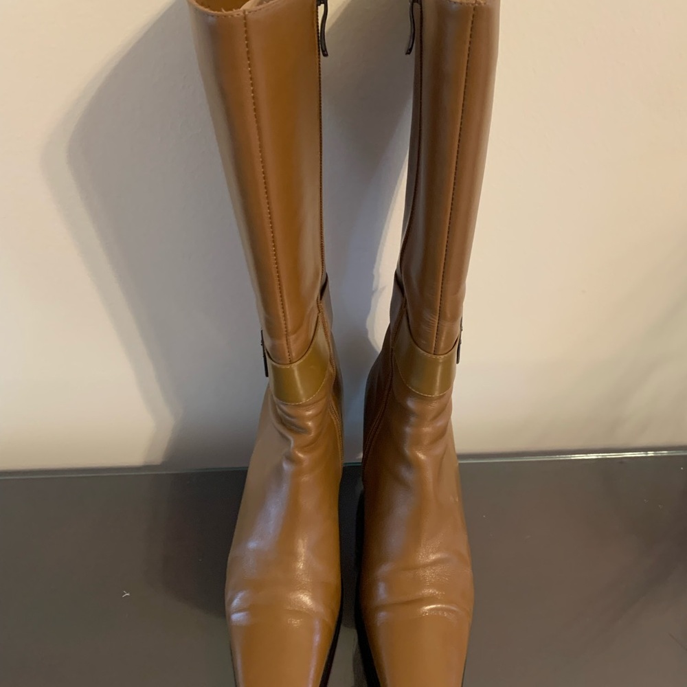 Fashionable Upscale Leather Boots- Lined With Ful… - image 5